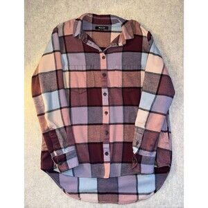 Madewell Flannel Button Up Women’s Size XXS Has Pockets Long Sleeve